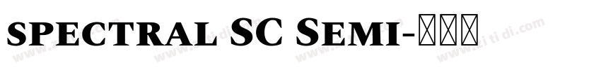 spectral SC Semi字体转换